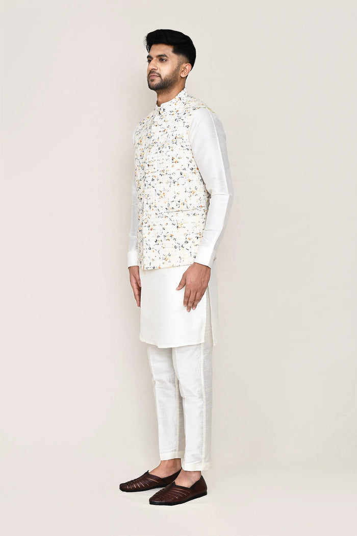 Paper White Cotton Thread Work