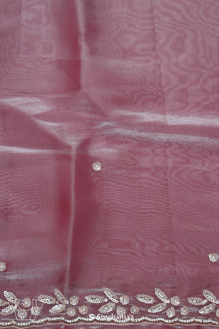 <img> Passion Pink Silk Crafted Saree