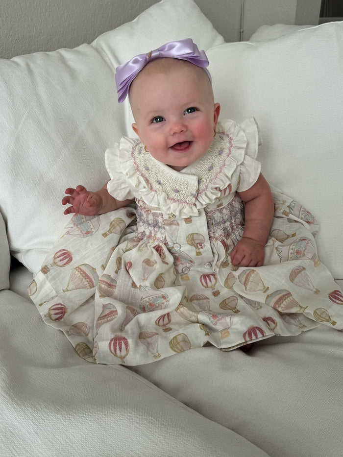 Paulina Balloons Handsmocked Dress