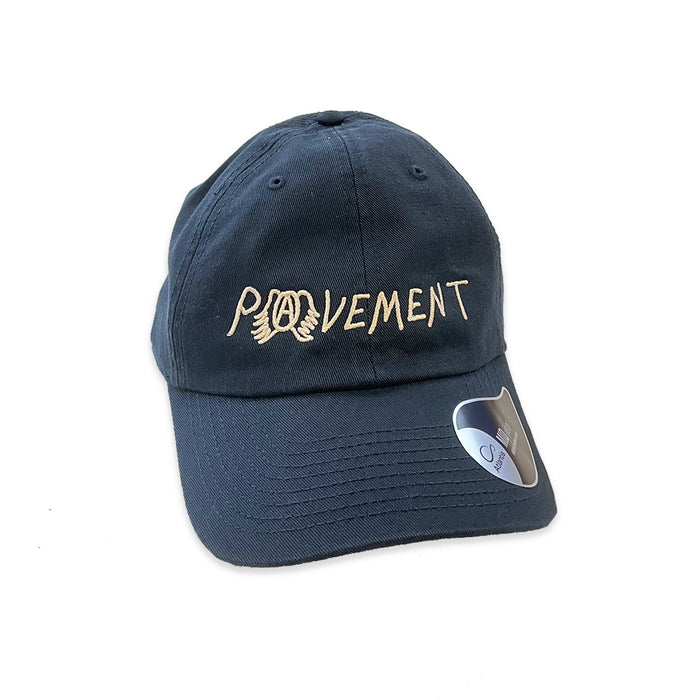 Pavement Logo Navy Dad Hat - Bingo Merch
