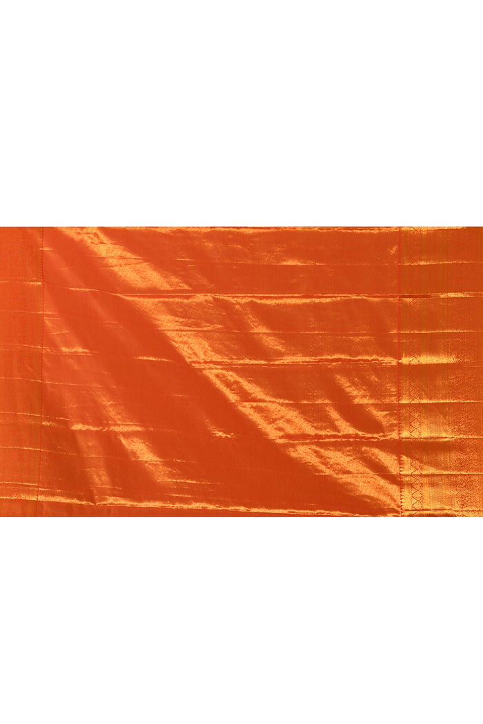 Pearl Ivory Contrast Border Kanjivaram Silk Saree