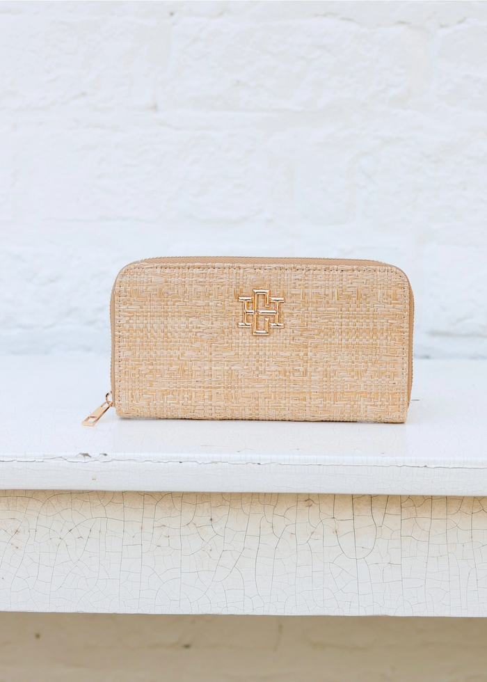 Penelope Wallet - Natural Lattice Caroline hill