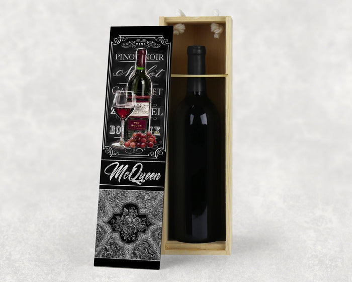 Personalized Wooden Wine Box - Schoppix Gifts
