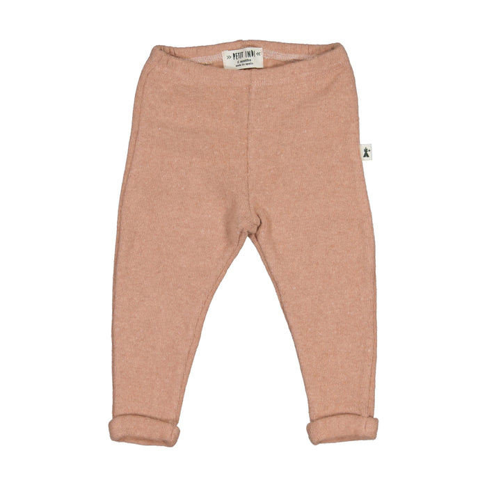 Petit Indi (Made in Spain) - Peter Pan Collar Sweater & Leggings Set - Blush
