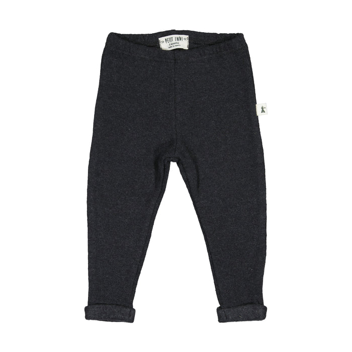 Petit Indi (Made in Spain) - Peter Pan Collar Sweater & Leggings Set - Charcoal