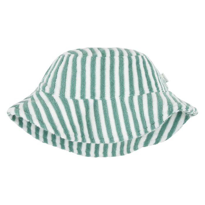 Petit Lem - Bucket Hat - Turquoise Stripe-Hats-0-6M-Posh Baby