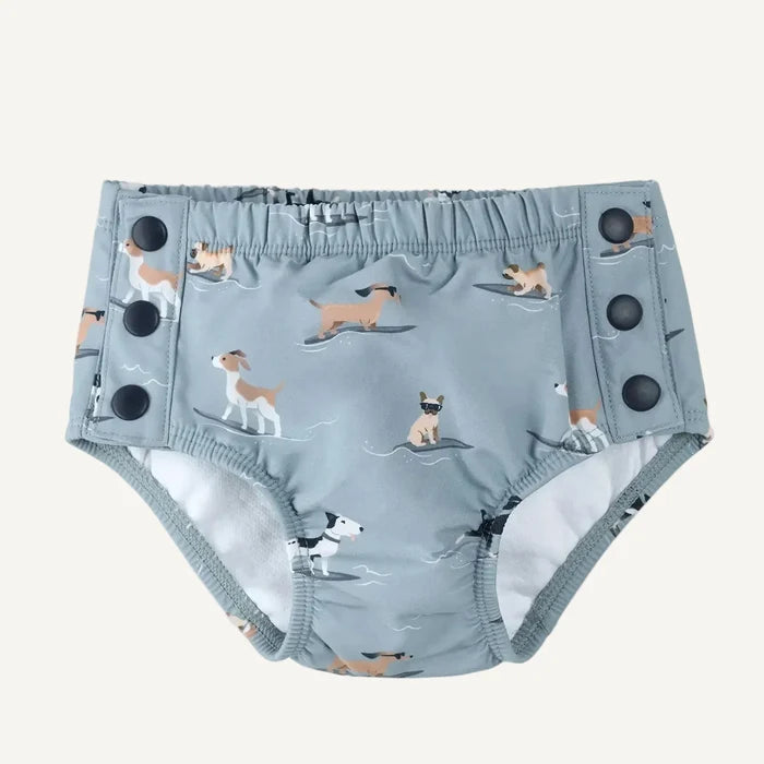Petit Lem - Swim Diaper - Surfing Pups-Swim-6-12M-Posh Baby