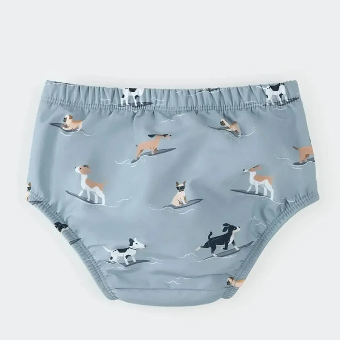 Petit Lem - Swim Diaper - Surfing Pups-Swim-6-12M-Posh Baby