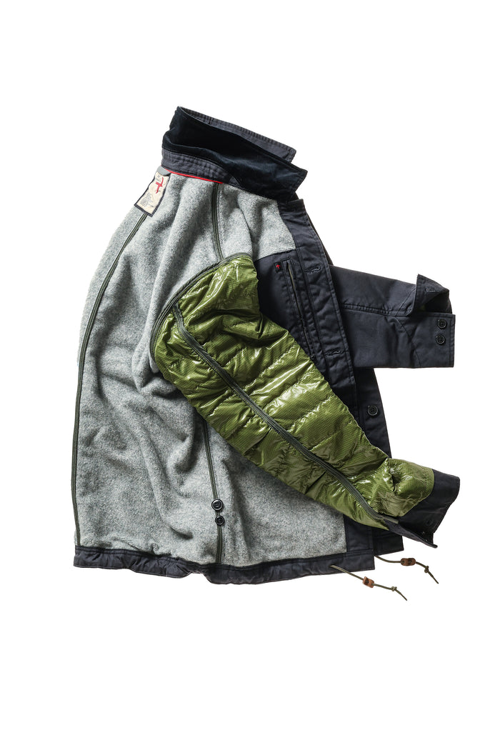 Pile Lined Chore Coat - Dark Navy