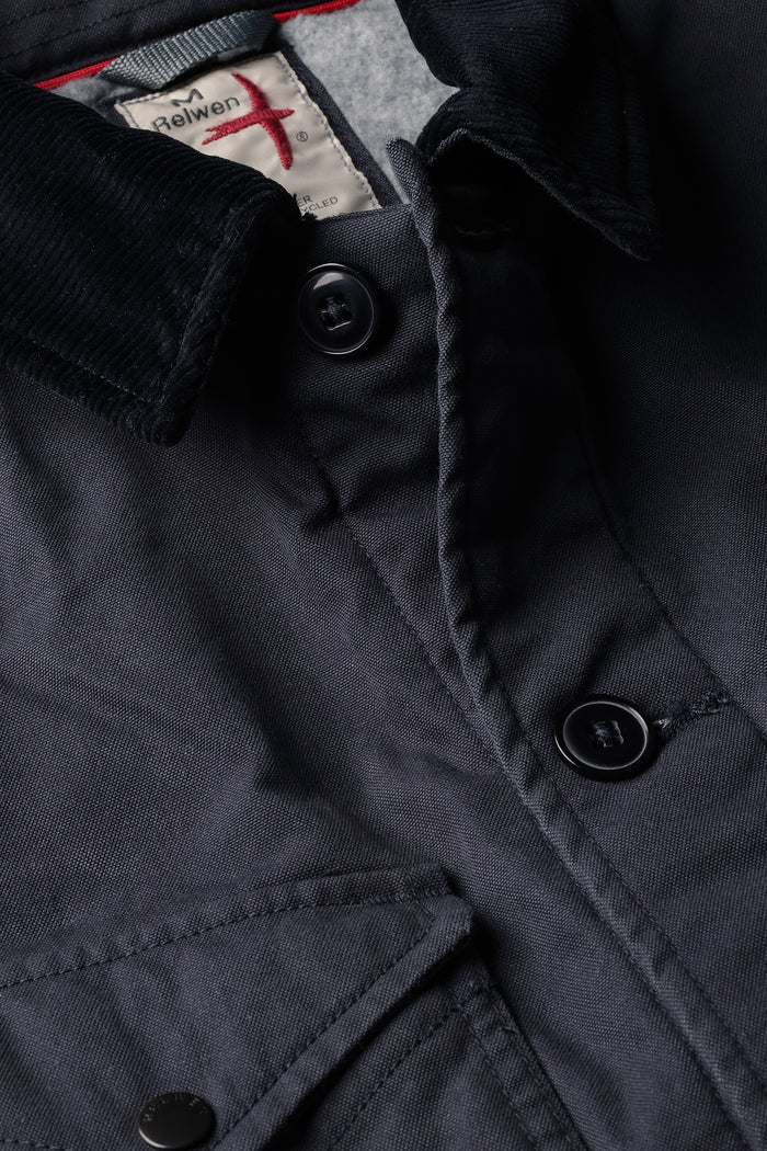 Pile Lined Chore Coat - Dark Navy