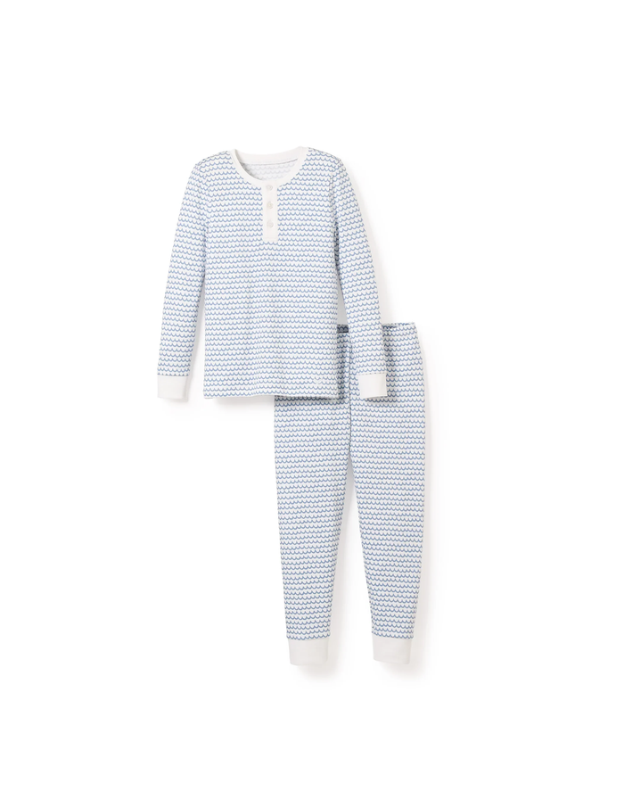 Pima Pajama Set in La Mer - Madison's Niche