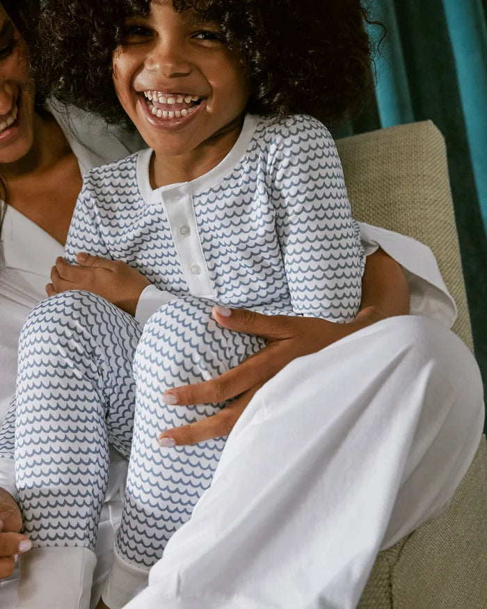 Pima Pajama Set in La Mer - Madison's Niche