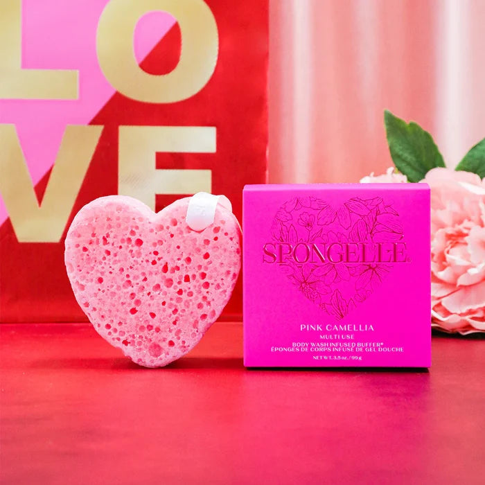 Pink Camelia Heart Buffer - Madison's Niche