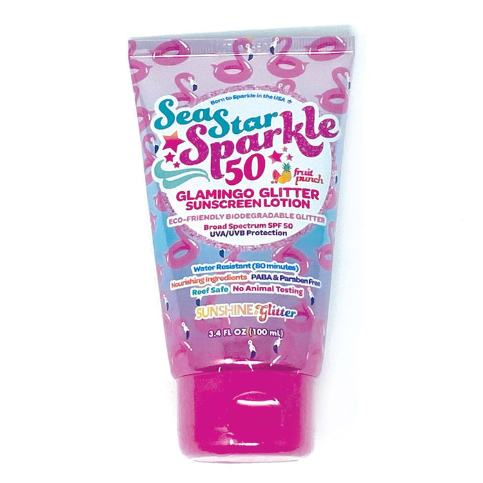 Pink Glamingo SPF 50 Glitter Sunscreen