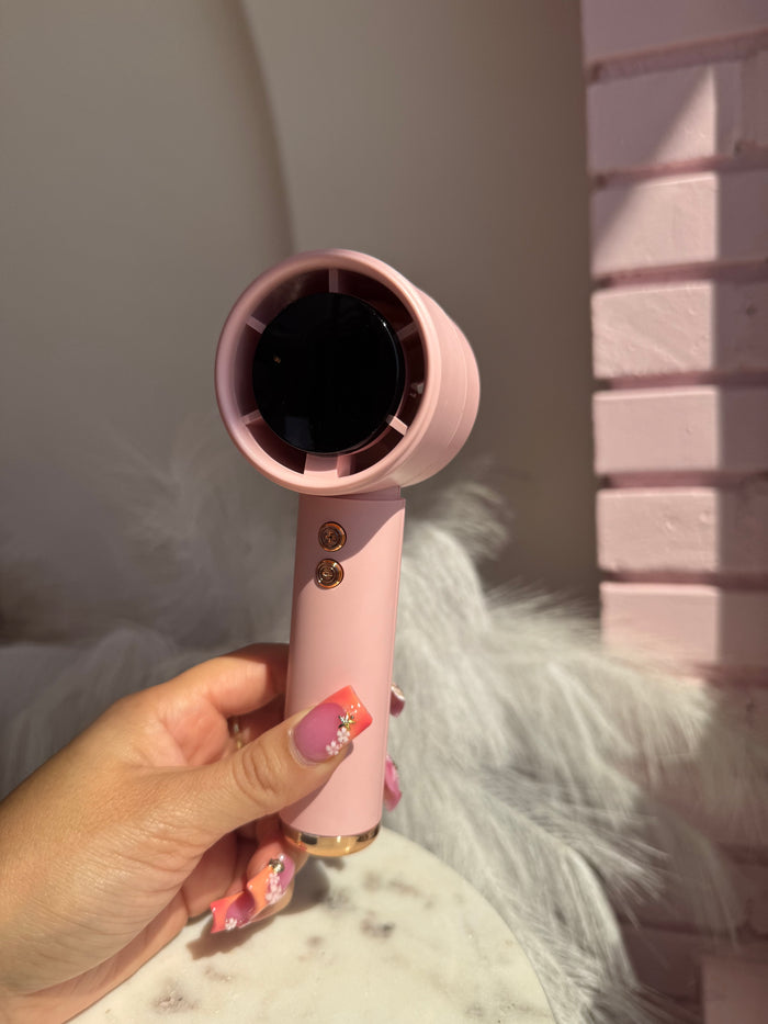 Pink/gold Portable Fan💖