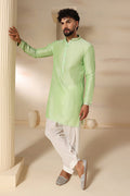 Pistachio Green Plain Kurta