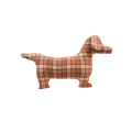 Plaid Dog Shape Pillow - Madison's Niche