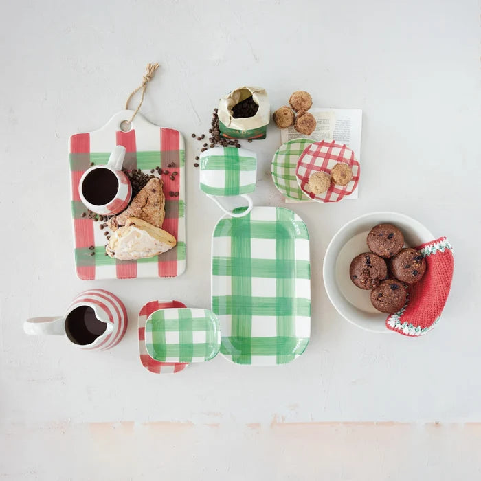 Plaid Stoneware Board