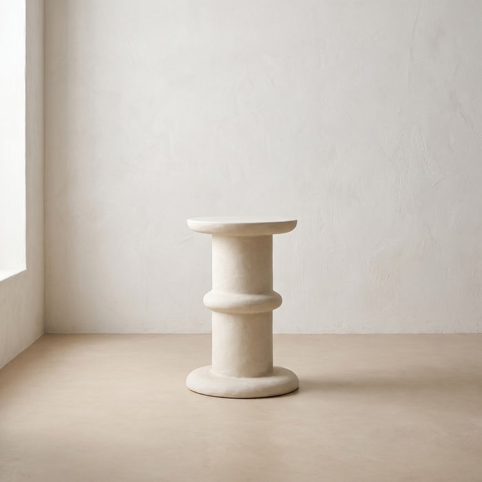 Plaster Round Side Table III