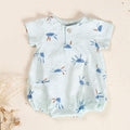 Play Up - Organic Cotton Bubble Romper - Blue Sun-Footies + Rompers (Fashion)-Preemie (0M)-Posh Baby