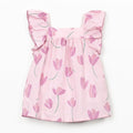 Play Up - Organic Cotton Printed Dress - Tulips-Dresses-0-3M (3M)-Posh Baby