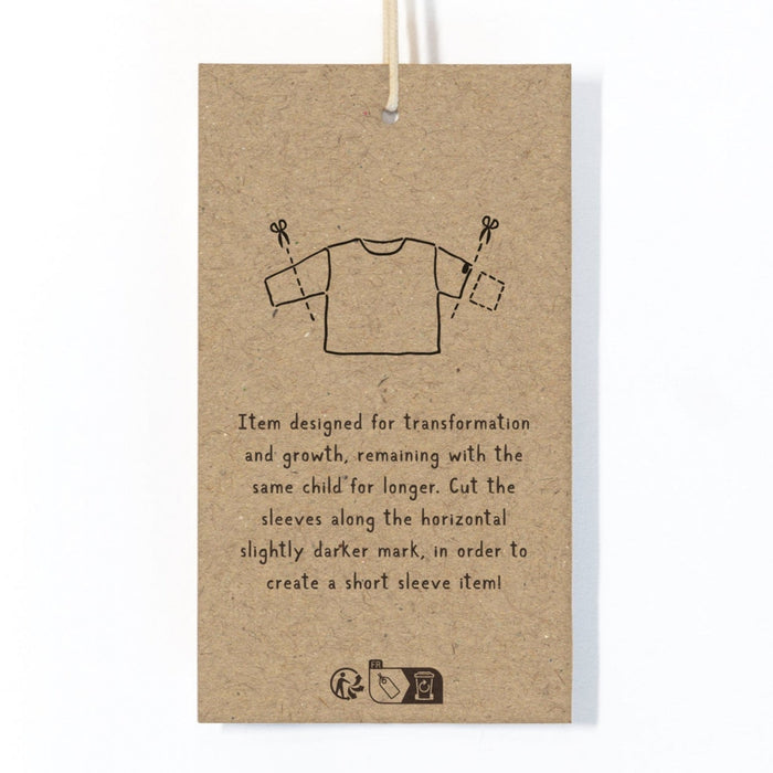 Play Up - Organic Lightweight Top - Natural-Long Sleeves-3M-Posh Baby