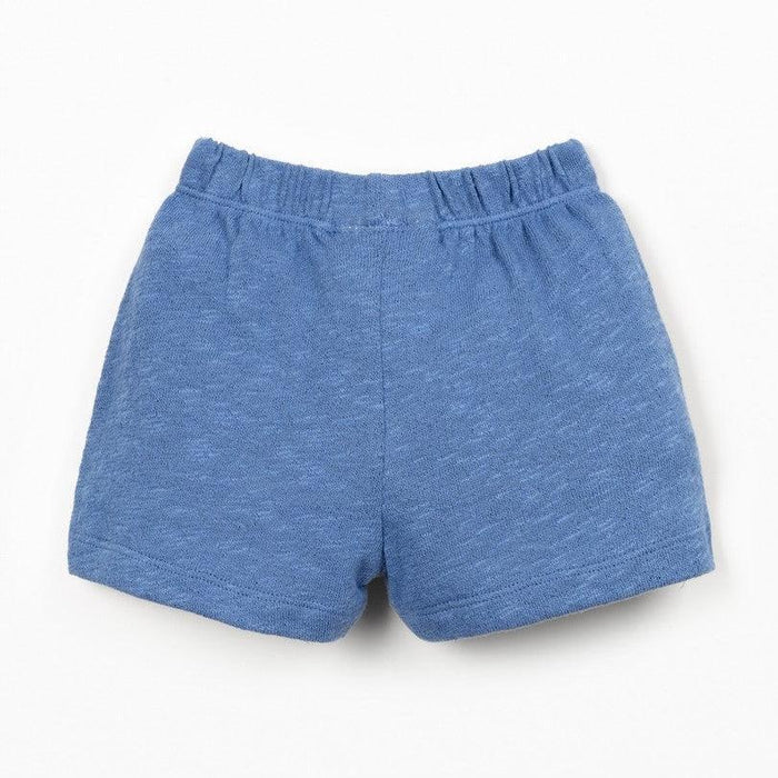 Play Up - Organic Recycled Cotton Shorts- Blue-Bottoms-0-3M (3M)-Posh Baby