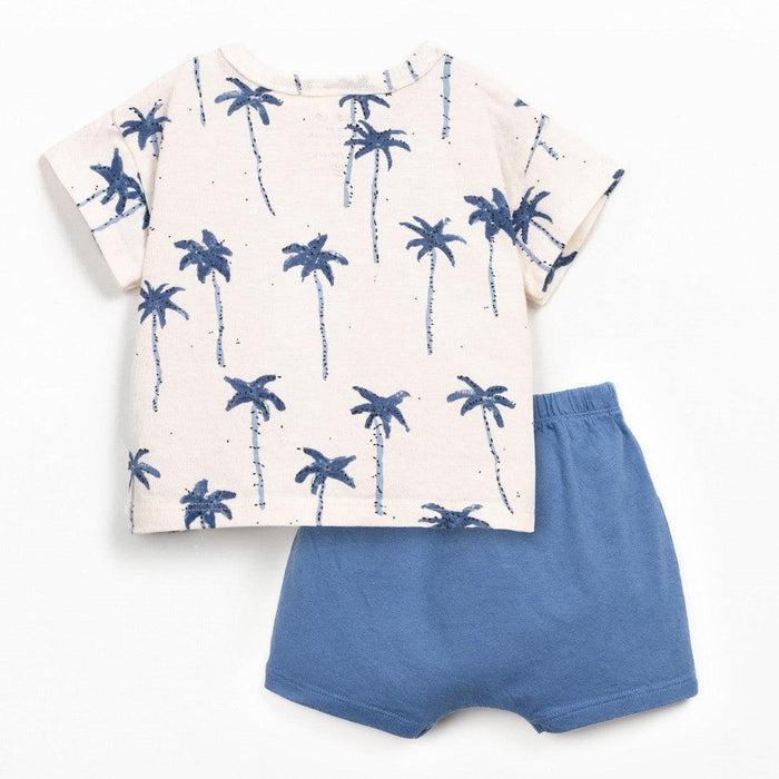 Play Up - Organic Recycled Cotton Summer Set - Palms-Sets-0-3M (3M)-Posh Baby
