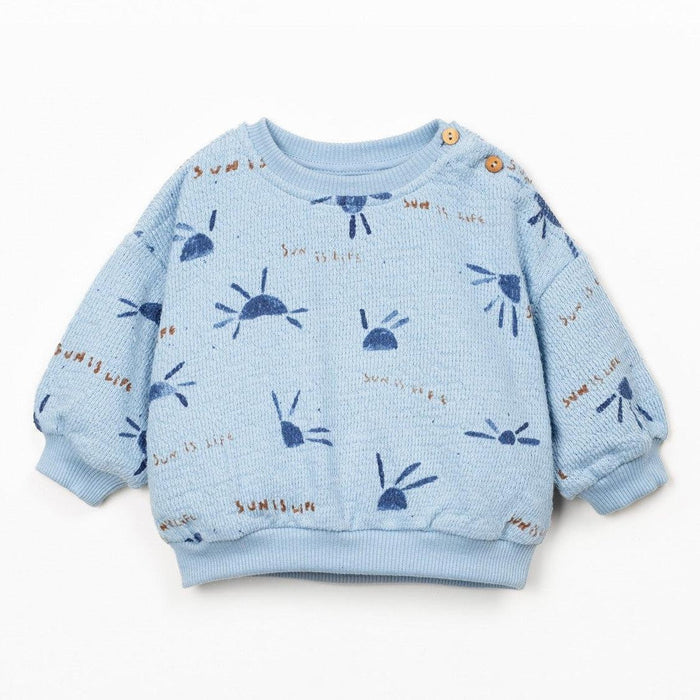 Play Up - Organic Recycled Cotton Summer Sweatshirt - Sunshine-Long Sleeves-0-3M (3M)-Posh Baby