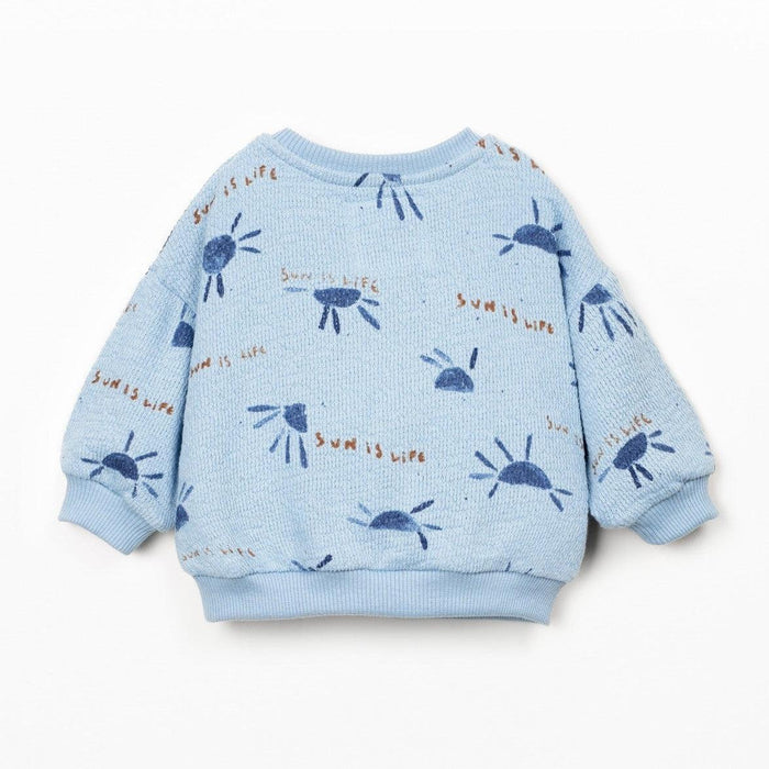 Play Up - Organic Recycled Cotton Summer Sweatshirt - Sunshine-Long Sleeves-0-3M (3M)-Posh Baby