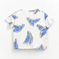 Play Up - Organic Short Sleeve Top - Melons Blue-Short Sleeves-3M-Posh Baby
