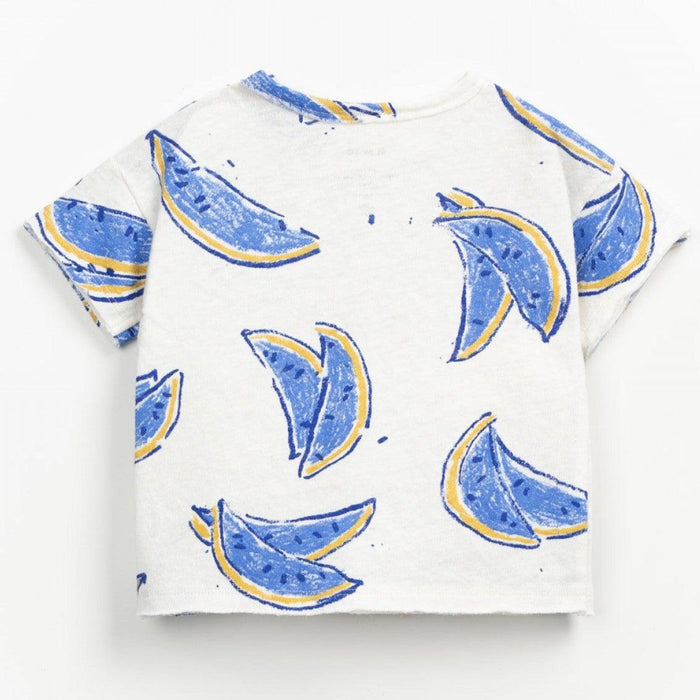 Play Up - Organic Short Sleeve Top - Melons Blue-Short Sleeves-3M-Posh Baby