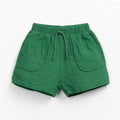 Play Up - Organic Woven Shorts - Green-Bottoms-9M-Posh Baby