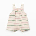 Play Up - Recycled Cotton Romper - Stripe-Footies + Rompers (Fashion)-0-3M (3M)-Posh Baby