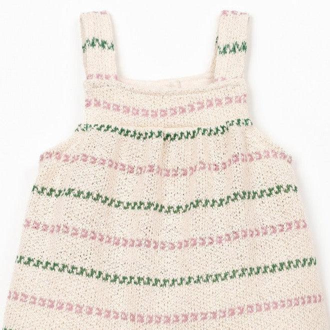 Play Up - Recycled Cotton Romper - Stripe-Footies + Rompers (Fashion)-0-3M (3M)-Posh Baby