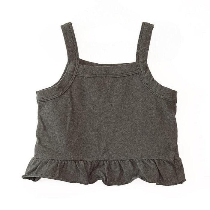 Play Up - Recycled Jersey Tank Top - Charcoal-Tank Tops-9-12M-Posh Baby