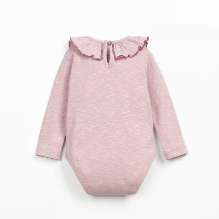 PlayUp - Collared Flamé Bodysuit - Rosa-Long Sleeves-6-9M (9M)-Posh Baby