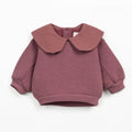 PlayUp - Collared Fleece Sweatshirt - Berry Mauve-Long Sleeves-6-9M (9M)-Posh Baby
