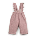 PlayUp - Fleece Overalls - Dash Stripe-Overalls-3-6M (6M)-Posh Baby