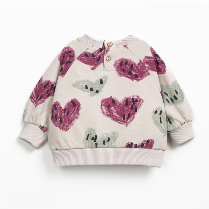 PlayUp - Fleece Sweatshirt - Hearts-Long Sleeves-6-9M (9M)-Posh Baby