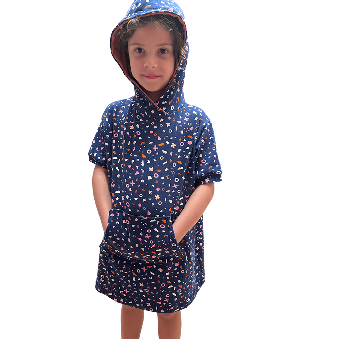 pool hoodie & hoodie dress for big kids K32