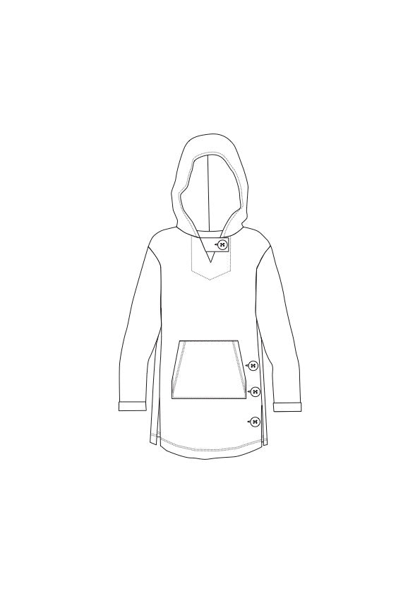 pool hoodie & hoodie dress for big kids K32