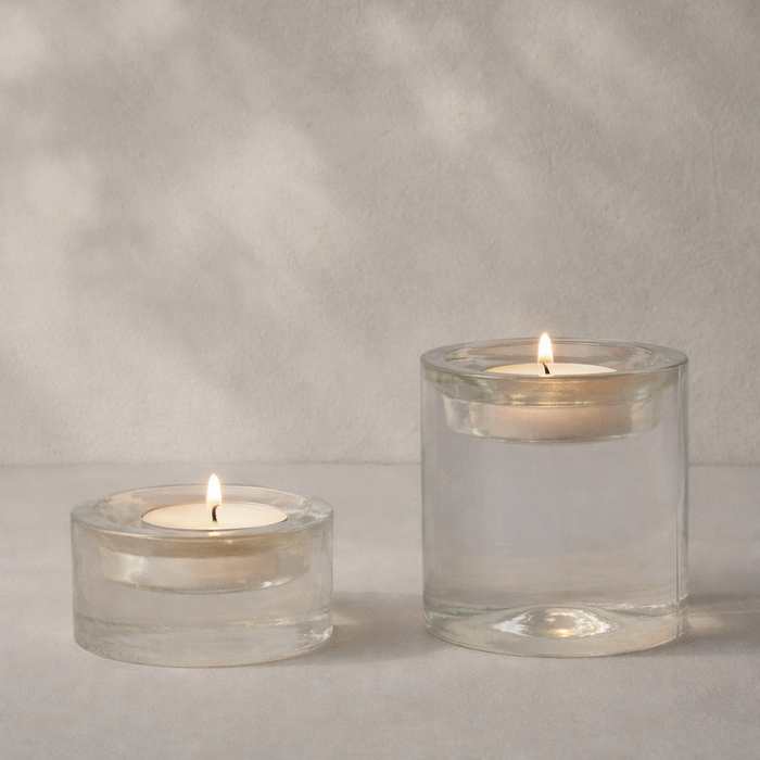 Pressed Glass Tealight Holder