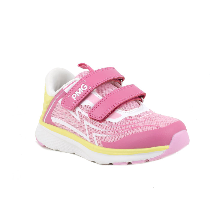 Primigi | Playground - Pink & Yellow | Girls Double Velcro Sneaker