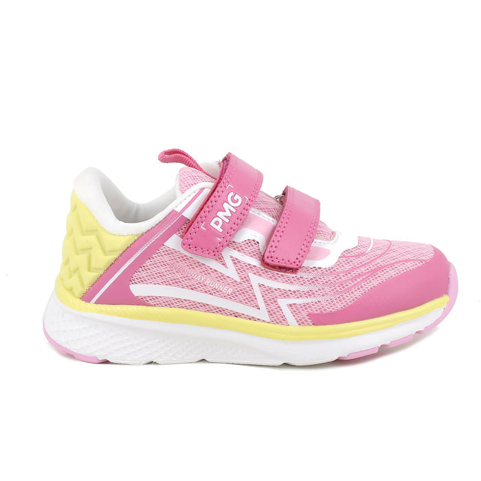 Primigi | Playground - Pink & Yellow | Girls Double Velcro Sneaker