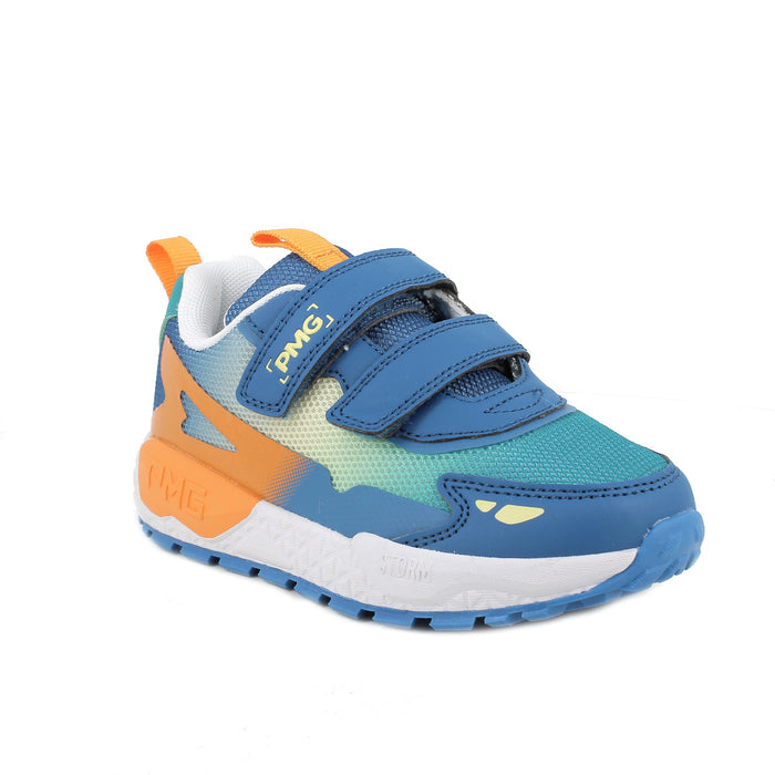 Primigi | Storm - Blue & Orange | Boys Double Velcro Sneaker