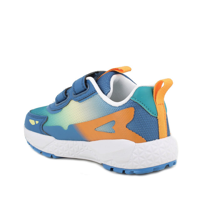 Primigi | Storm - Blue & Orange | Boys Double Velcro Sneaker