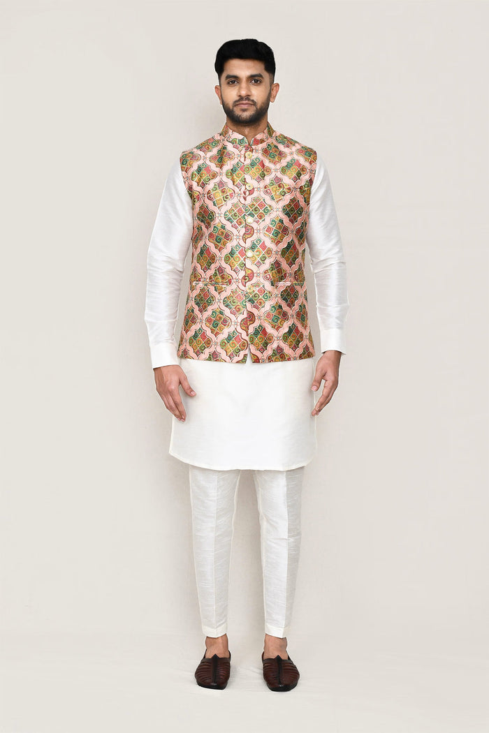 Printed Jacquard Multicolor Jacket