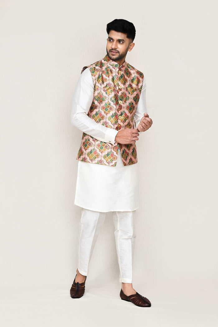 Printed Jacquard Multicolor Jacket