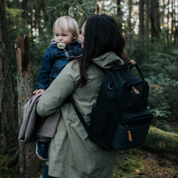 Product of The North - Elkin Sustainable Diaper Bag - Black-Diaper Bags-Posh Baby